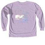 ACF Share the Beach 25th Anniversary, a Orchid Comfort Colors Long Sleeve Tee (back-view)