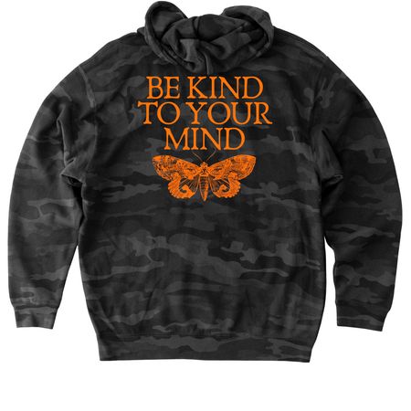 ADHD Awareness Month, a Black Camo Heavyweight Camo Pullover Hoodie
