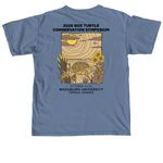 2026 Box Turtle Conservation Symposium, a Blue Jean Comfort Colors Unisex Tee (back-view)
