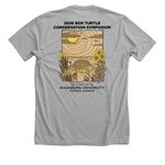 2026 Box Turtle Conservation Symposium, a Athletic Heather Premium Unisex Tee (back-view)
