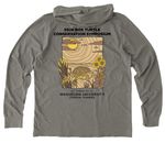 2026 Box Turtle Conservation Symposium, a Driftwood Grey Allmade Organic Cotton Mineral Dye Hoodie Tee (back-view)