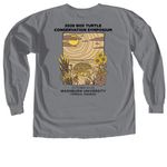 2026 Box Turtle Conservation Symposium, a Granite Comfort Colors Long Sleeve Tee (back-view)