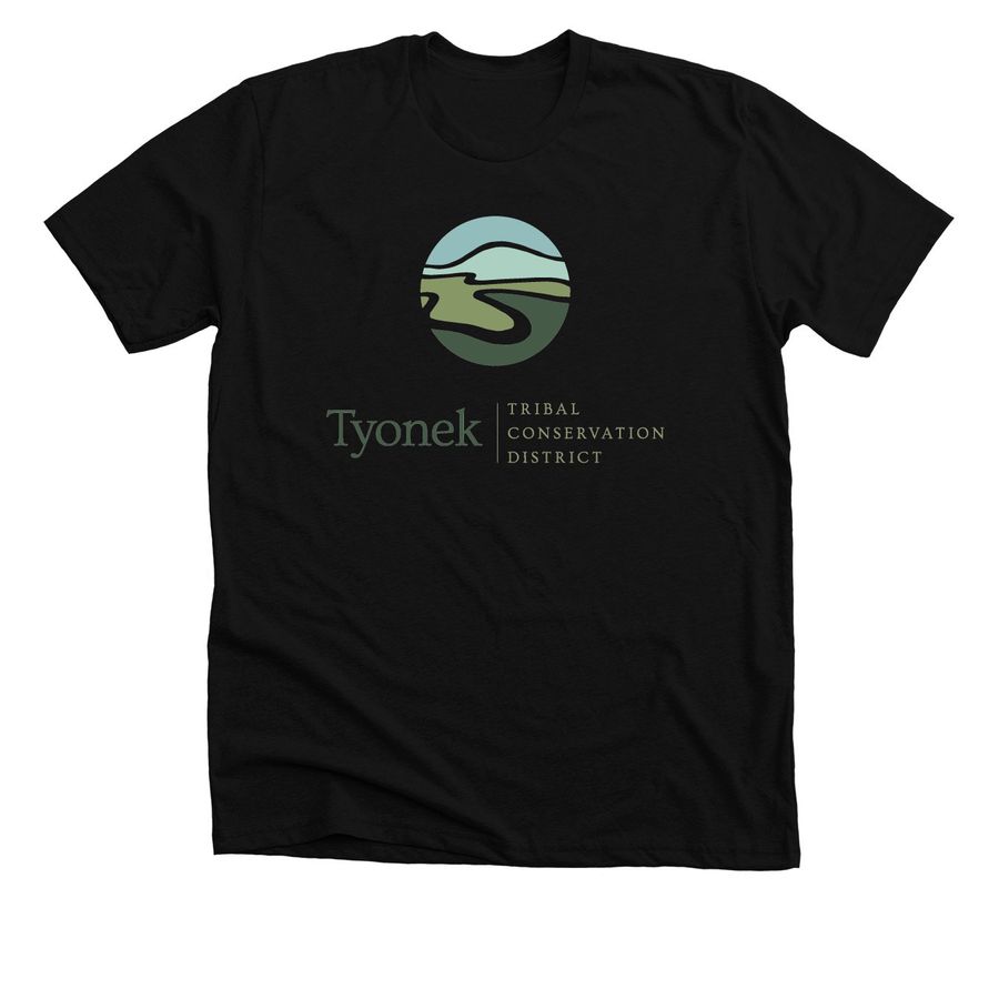 Tyonek TCD Logowear, a Solid Black Blend Premium Unisex Tee