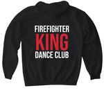 &nbsp;Dance Club Tee, a Black Gildan Softstyle Pullover Hoodie (back-view)