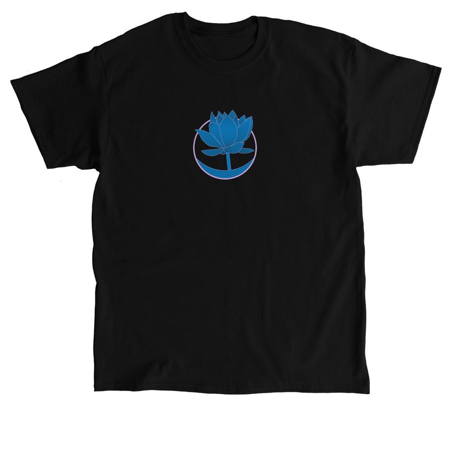 Lotus Flower Resilience, a Black Classic Unisex Tee