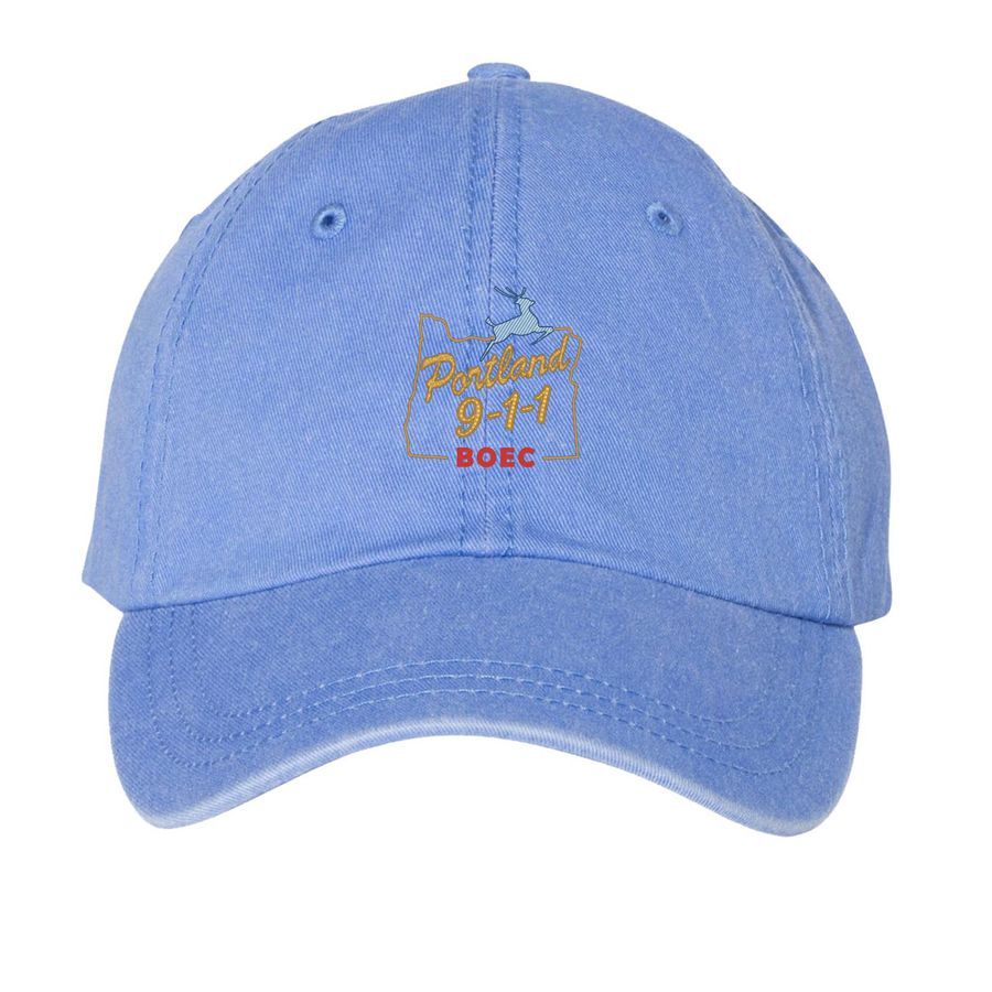 PORTLAND 911 HATS, a Periwinkle Printed Pigment Dye Baseball Cap
