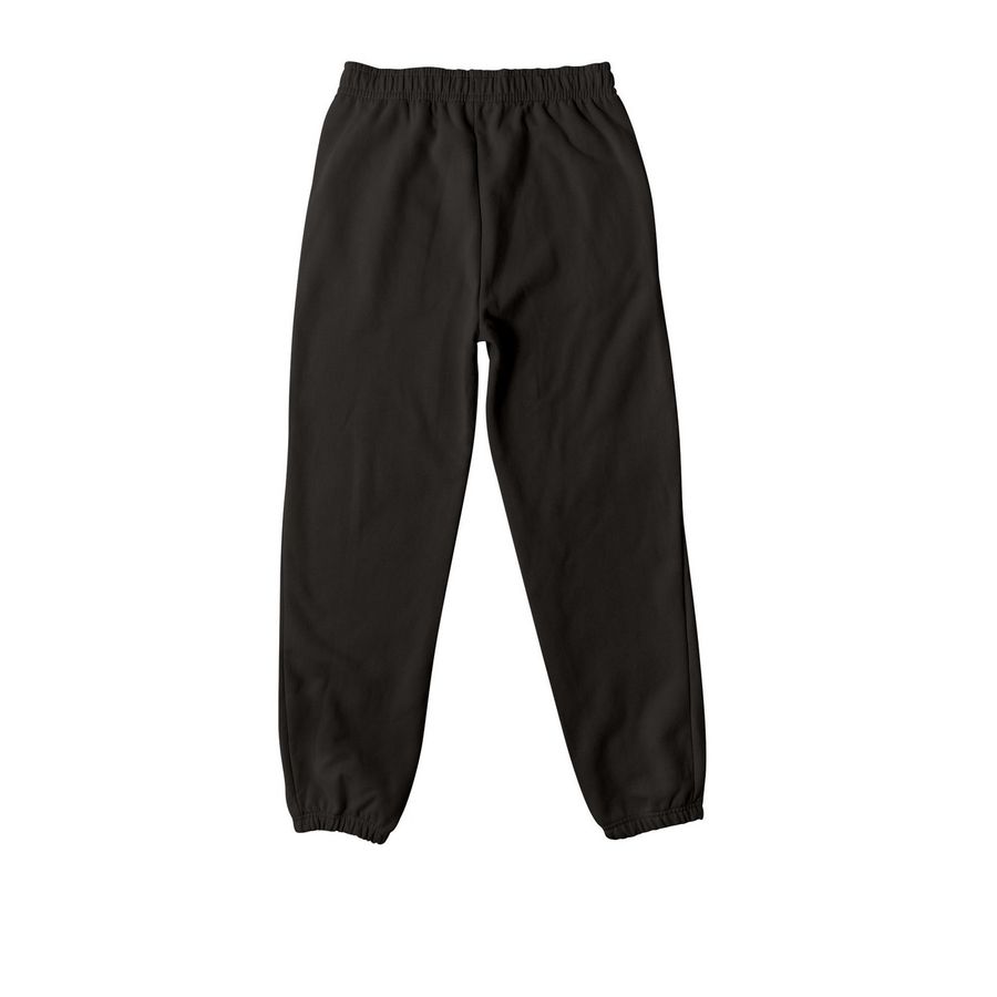 WL Dolphin Pants, a Black Premium Heavyweight Jogger (back-view)