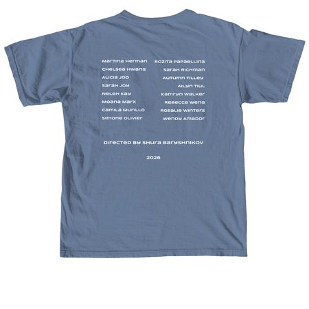 Style 3 (CIRCLE) - 2026 Names!, a Blue Jean Comfort Colors Unisex Tee (back-view)