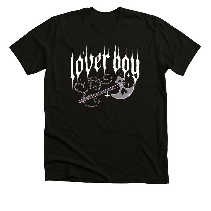 Lover boy axe tee, a Solid Black Blend Premium Unisex Tee