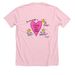 Stand Tall, Stand Proud ? Kinsley?s Design, a Heather Pink Premium Unisex Tee (back-view)