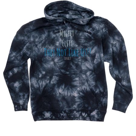 MiSFiT ELiTE, a Black Tie Dyed Pullover Hoodie