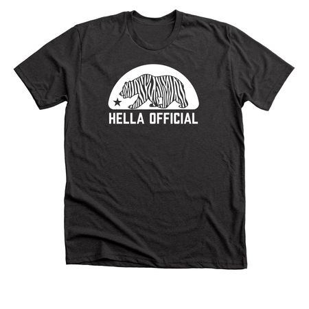 Hella Official Bear - Darks!, a Dark Grey Heather Premium Unisex Tee