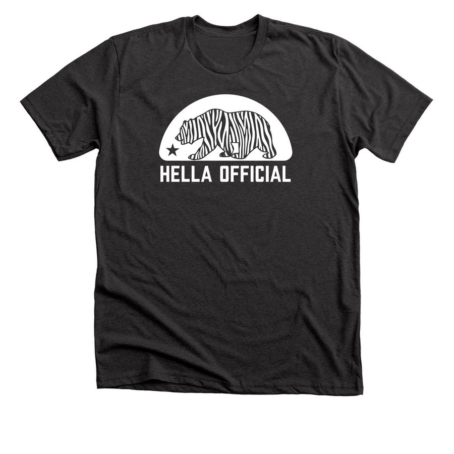 Hella Official Bear - Darks!, a Dark Grey Heather Premium Unisex Tee