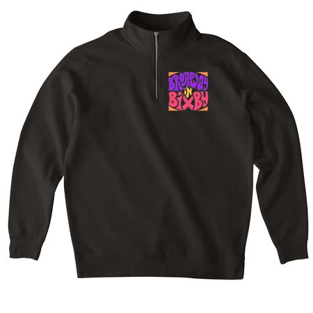 Broadway in Bixby Shop, a Black Midweight Quarter Zip Pullover