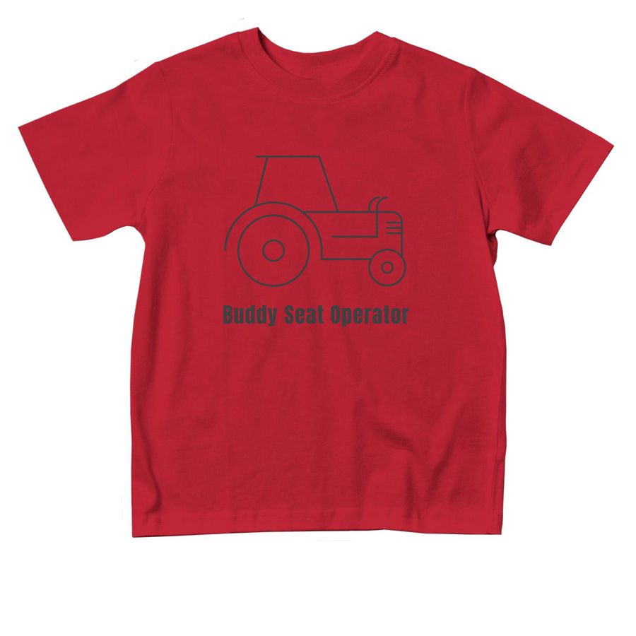 Farm Safety - Toddler Buddy Seat Operator, a Red Toddler Tee