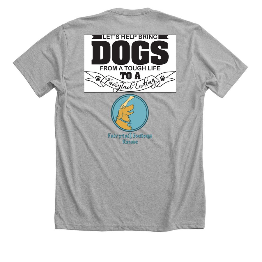 ANIMALS DESERVE KINDNESS&nbsp;, a Athletic Heather Premium Unisex Tee (back-view)