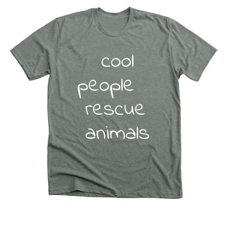 cool people rescue, a Deep Heather Premium Unisex Tee