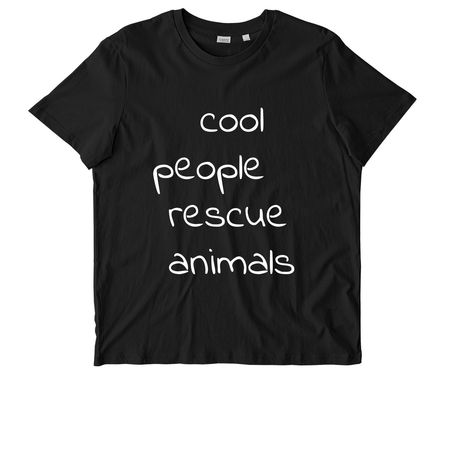 cool people rescue, a Black Stanley/Stella Unisex Crafter Tee