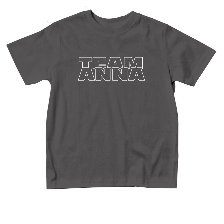Team Anna - Toddler Shirt, a Charcoal Toddler Tee
