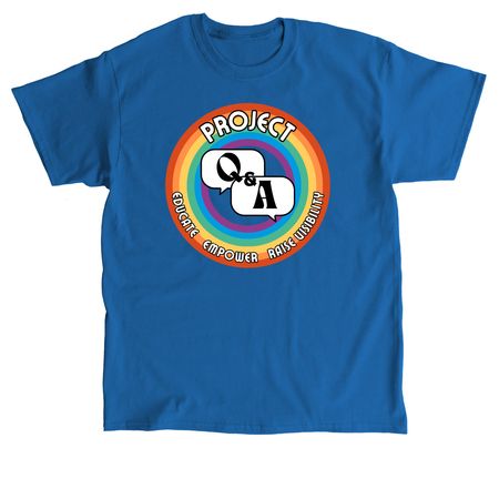 Project Q&A Logo in 8 Hues, Series 2, a Royal Classic Unisex Tee