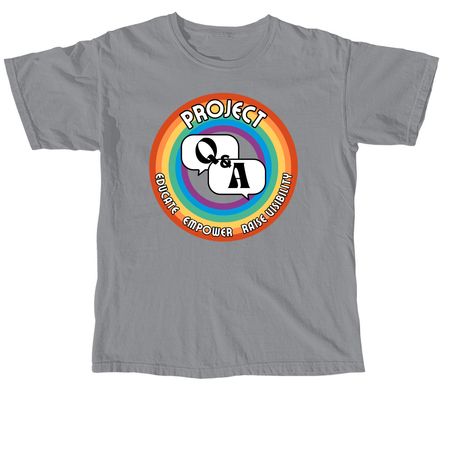Project Q&A Logo in 8 Hues, Series 2, a Granite Comfort Colors Unisex Tee