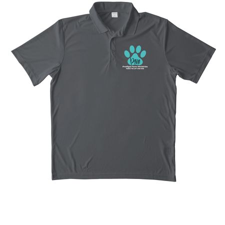 Staff Polo, a Iron Grey Unisex Performance Polo