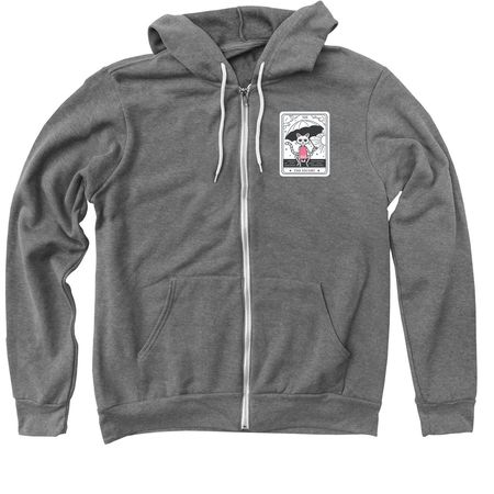 The Escort, a Deep Heather Zip Up Hoodie