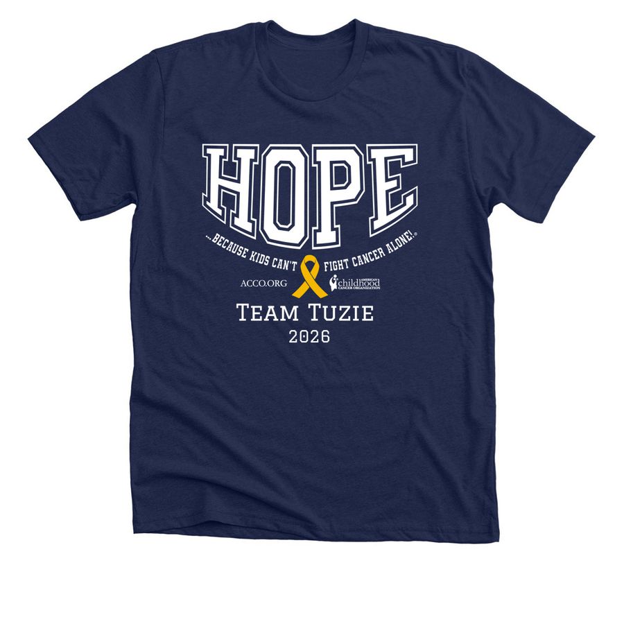 Team Tuzie 2026, a Solid Navy Blend Premium Unisex Tee