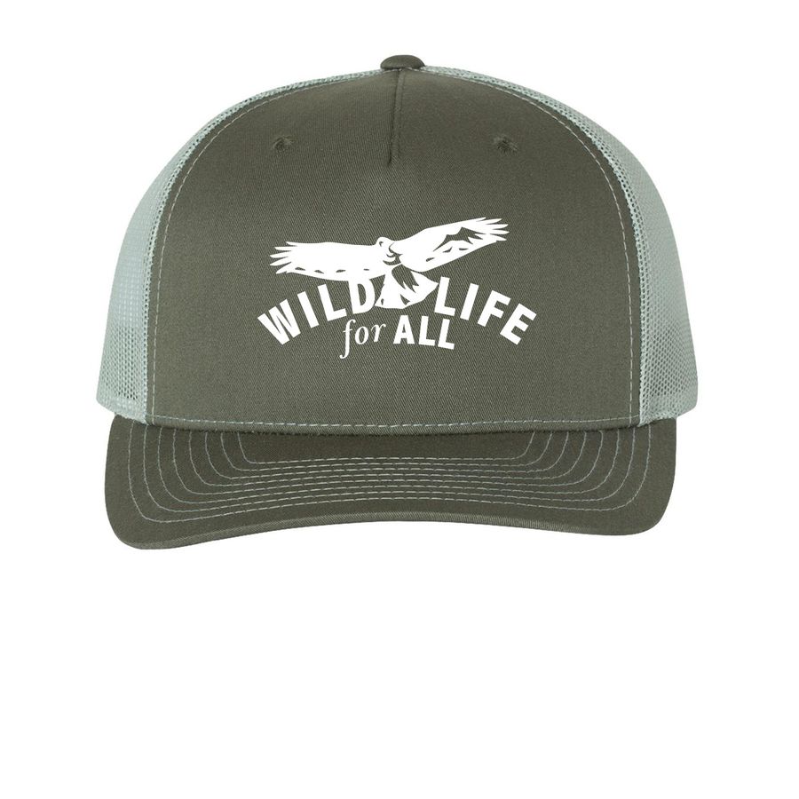 Wildlife for All Trucker Hat, a Beetle/ Quarry Printed Five-Panel Trucker Cap