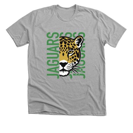 Vertical Jaguars, a Athletic Heather Premium Unisex Tee
