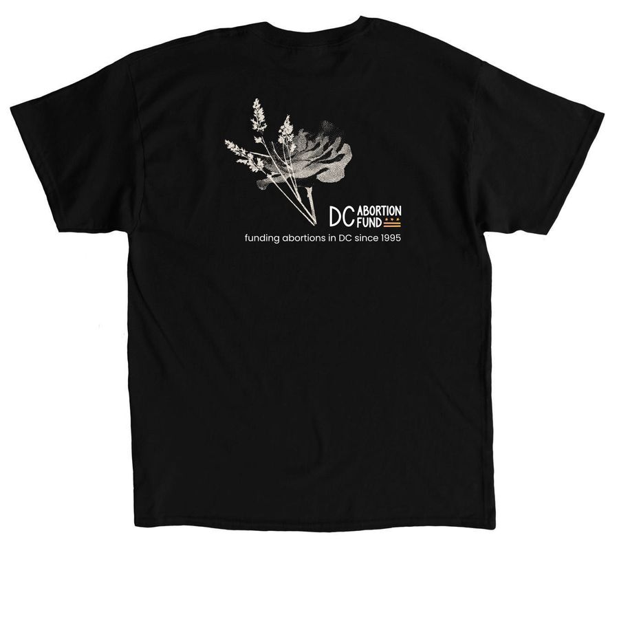 Abortion Funds are Mutual Aid in Action, a Black Classic Unisex Tee (back-view)