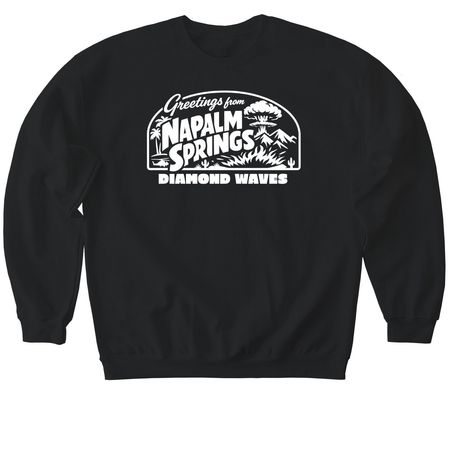 Napalm Springs Tee, a Black Softstyle Crewneck Sweatshirt