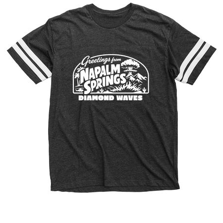 Napalm Springs Tee, a Vintage Smoke / White Football Jersey Tee
