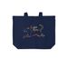 Collie Pride Tote Bags, a River Blue Navy Cotton Canvas Tote Bag