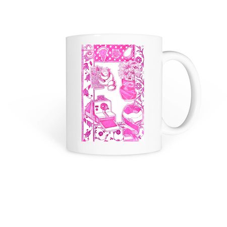 Magentagram Mug, a White Coffee Mug