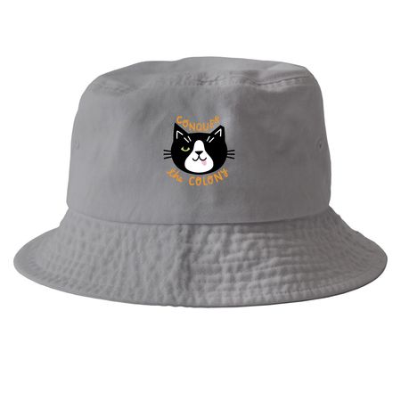 CTC Bucket Hat, a Grey Printed Bucket Hat