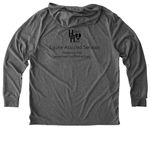 Help Move Our Mission Forward, a Aluminum Grey Allmade Eco Triblend Hoodie Tee (back-view)