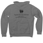 Help Move Our Mission Forward, a Deep Heather Premium Pullover Hoodie (back-view)