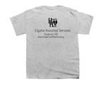 Help Move Our Mission Forward, a Sport Grey Youth Unisex Tee (back-view)