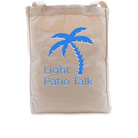 Light Patio Tote, a Natural Recycled Cotton Tote Bag