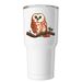 Our Favorite Owl Tumbler, a White Insulated Tumbler (back-view)