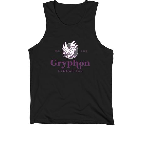 OG logo- purple, a Black Premium Cotton Tank