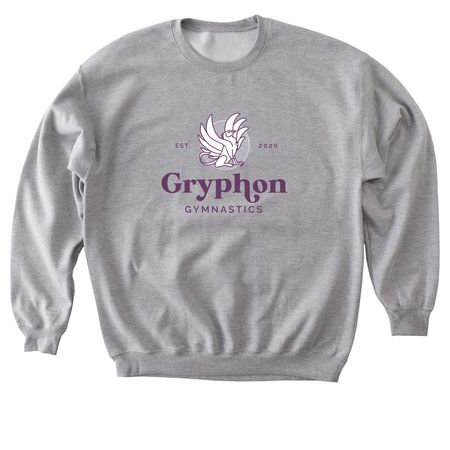 OG logo- purple, a Sport Grey Softstyle Crewneck Sweatshirt