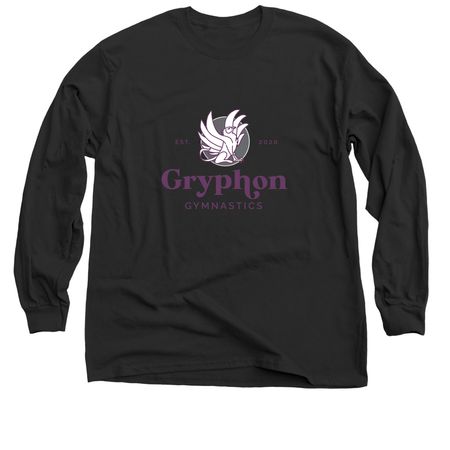 OG logo- purple, a Black Classic Long Sleeve Tee