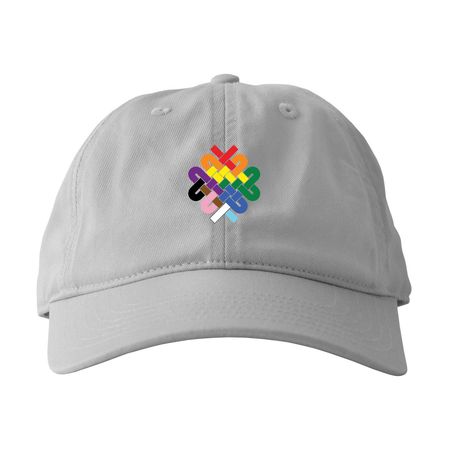 Pride Logo Dad Hat, a Dolphin Printed Eco Baseball Cap