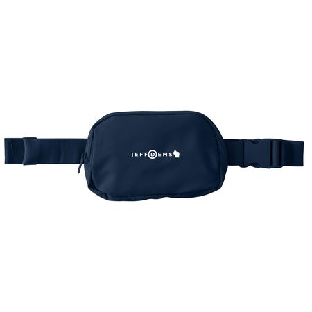 Belt Bag | White Logo, a River Blue Navy Matte Hip Pack