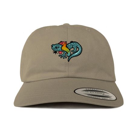 Sir/Zir Rulean the Blue Salamander - Hats, a Khaki Printed Classic Baseball Cap