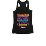 RIVER QUEENS - F'd Up, a Black Women's Racerback (back-view)