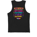RIVER QUEENS - F'd Up, a Black Premium Cotton Tank (back-view)