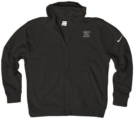 ZEUSXXL OFF THE HINGES, a Black Nike Club Fleece Zip Up Hoodie